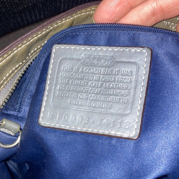 🌹4FER COACH MADISON OLIVE GREEN SHINY PATENT LEATHER SATCHEL BAG. 2009 BUNDLE - Picture 11 of 14